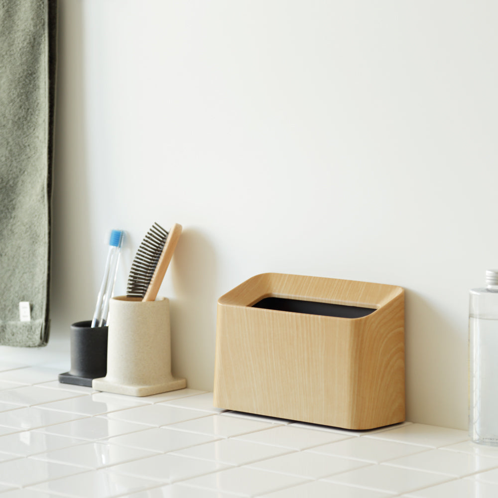 ideaco Tubelor Cotton Trash イデアコ ゴミ箱 木目
