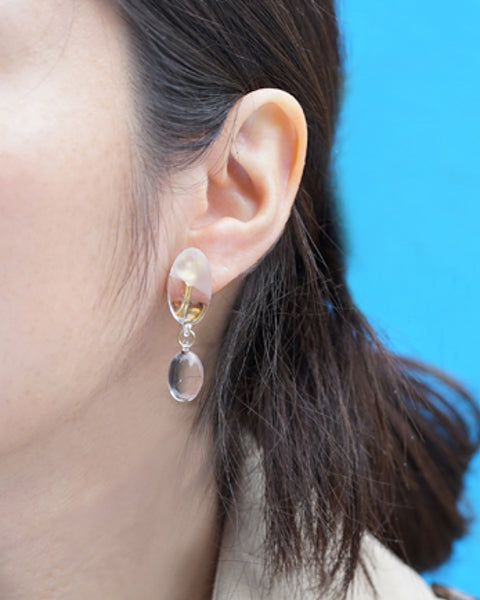 HARIO イヤリング オーバル